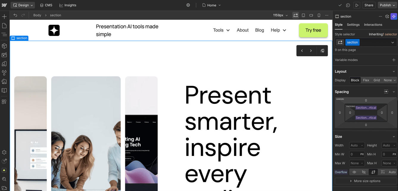 AI Tools SME - TDP - 226- Webflow