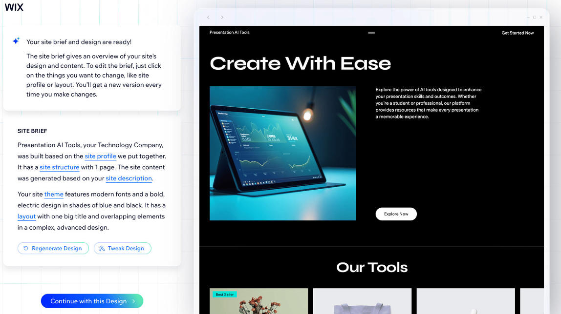 AI Tools SME - TDP - 230- Wix