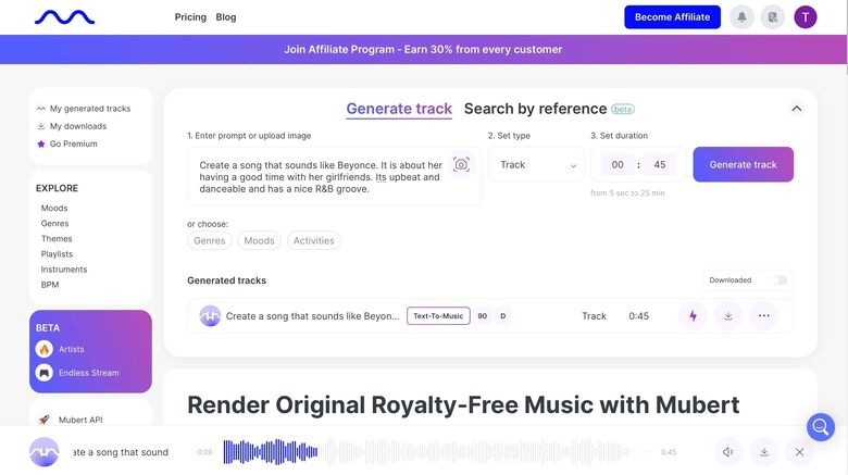 AI Tools SME - TDP - 285- Mubert