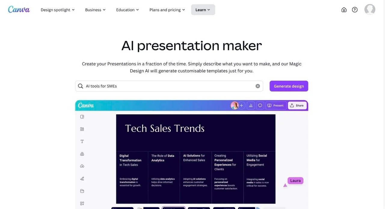 Canva for Presentations