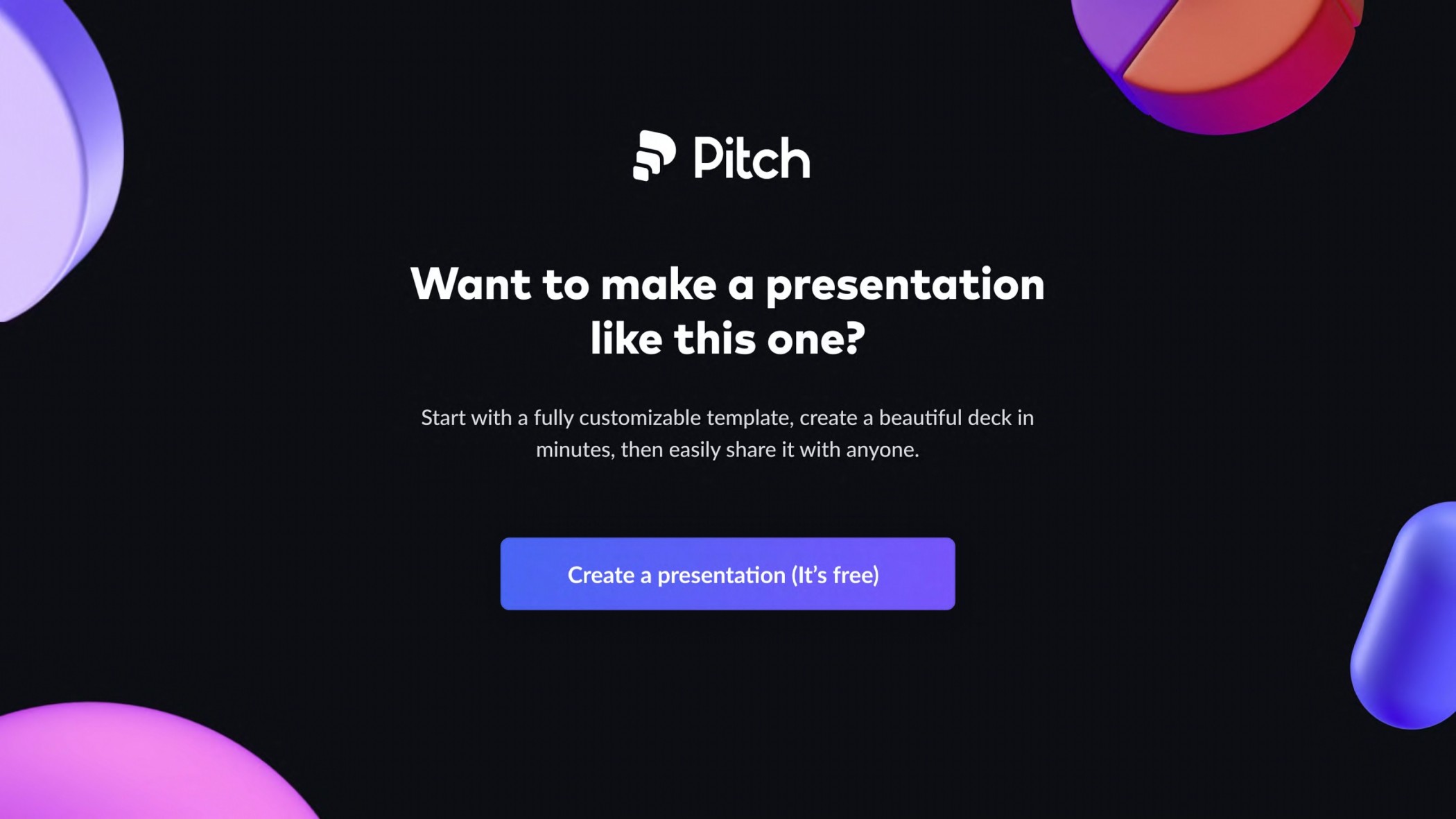 Pitch Presentations