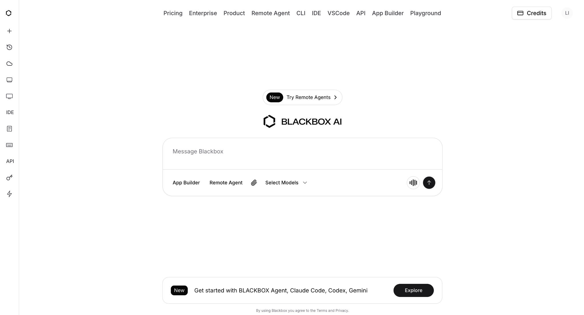 Blackbox AI Dashboard 