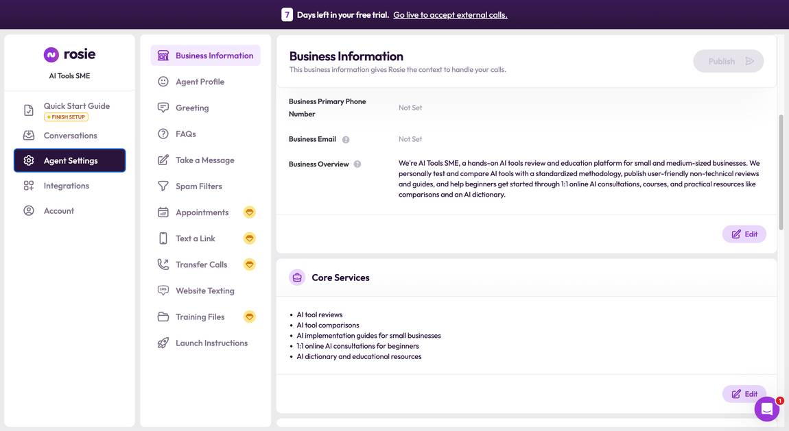AI Voice Agents Rosie