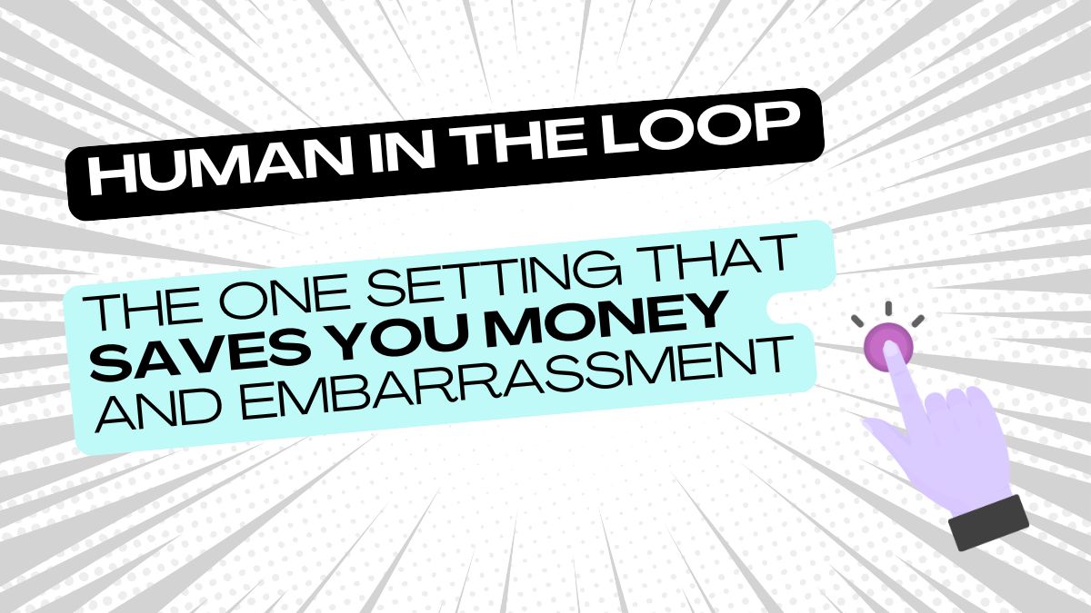 Human in the loop
