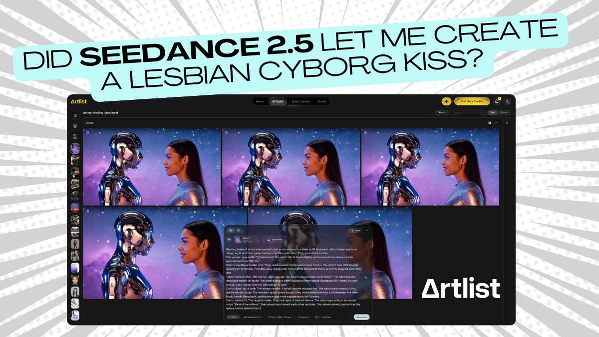 Seedance 2.5 lesbian kiss