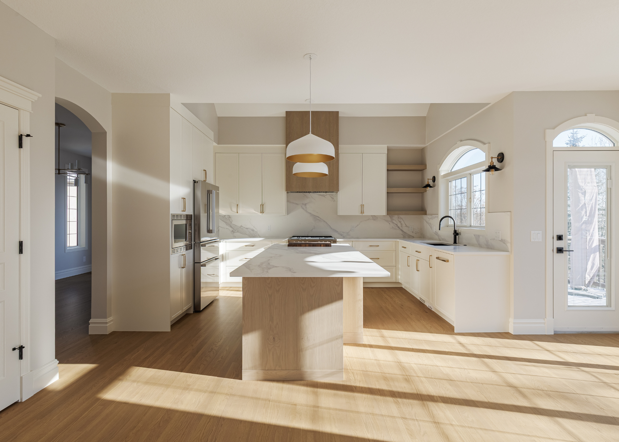 Strathlea project — custom cabinetry and built-in millwork by Marvel Cabinetry in Strathcona, Alberta.