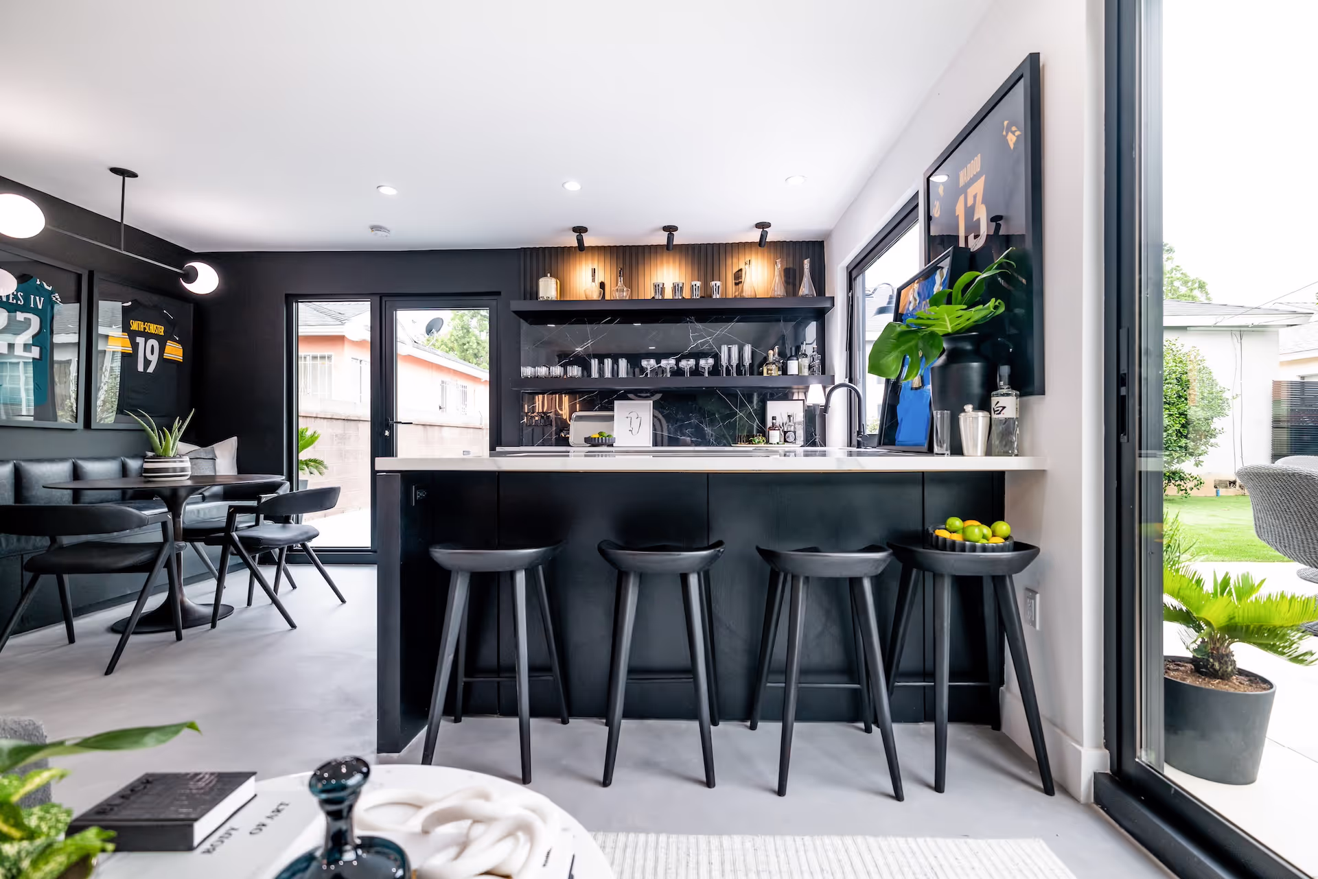 Snoop Dogg's home renovation — custom cabinetry by Marvel Cabinetry for HGTV's Celebrity I.O.U.