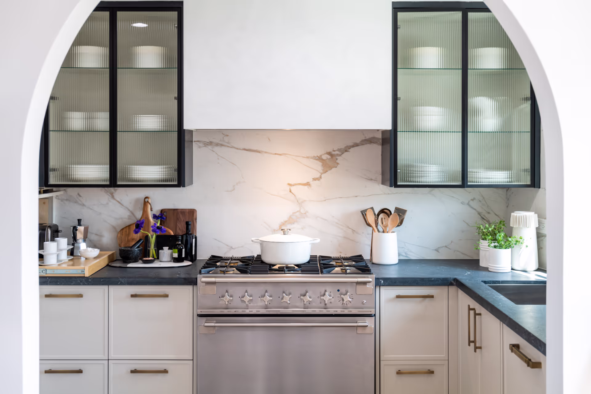 Gwyneth Paltrow's home renovation — custom cabinetry by Marvel Cabinetry for HGTV's Celebrity I.O.U.