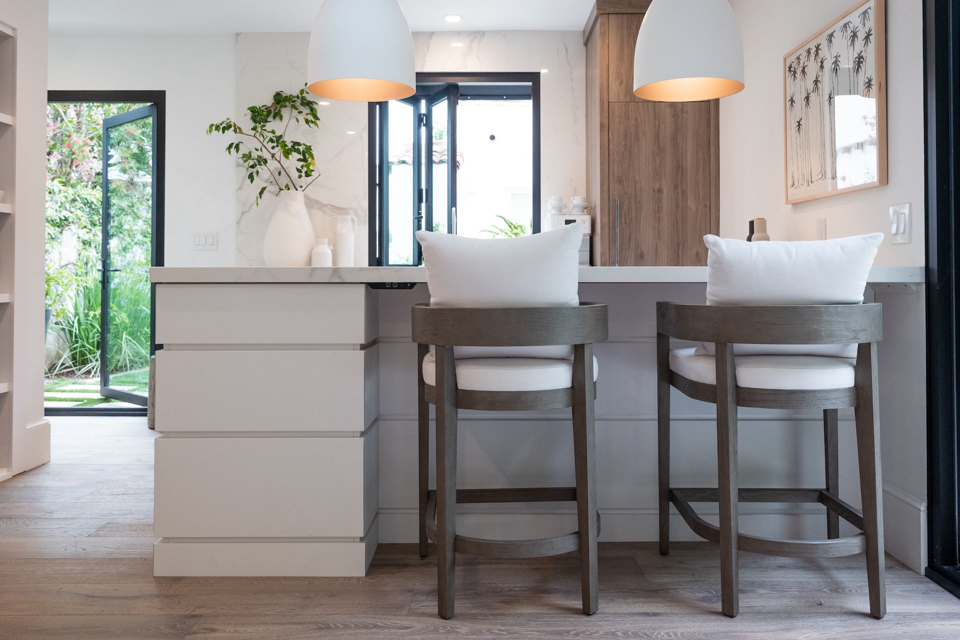 Brad Pitt's home renovation — custom cabinetry by Marvel Cabinetry for HGTV's Celebrity I.O.U.