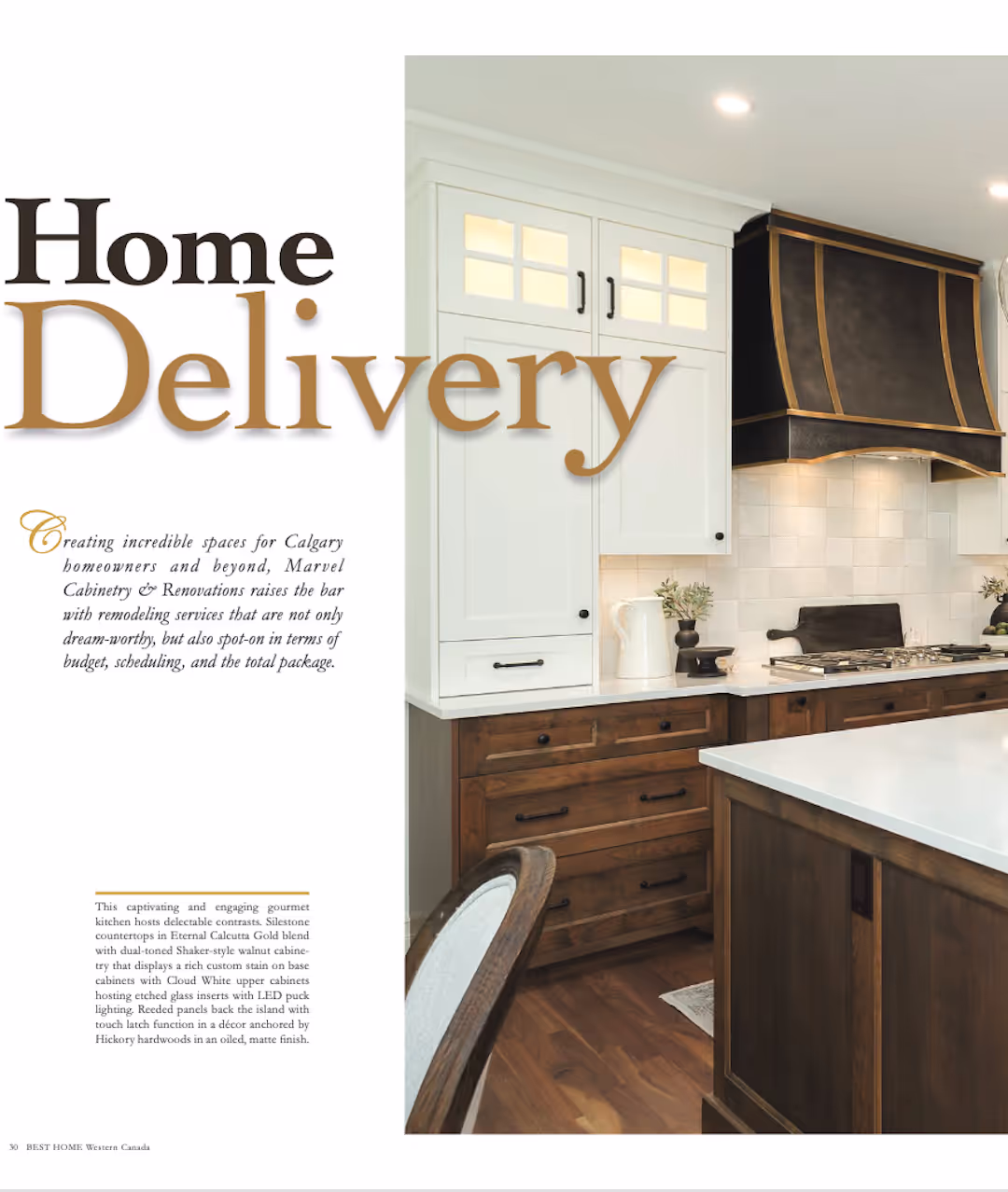 Best Home Magazine Features Marvel Cabinetry and Renovations — Marvel Cabinetry & Renovations, Calgary, Alberta.
