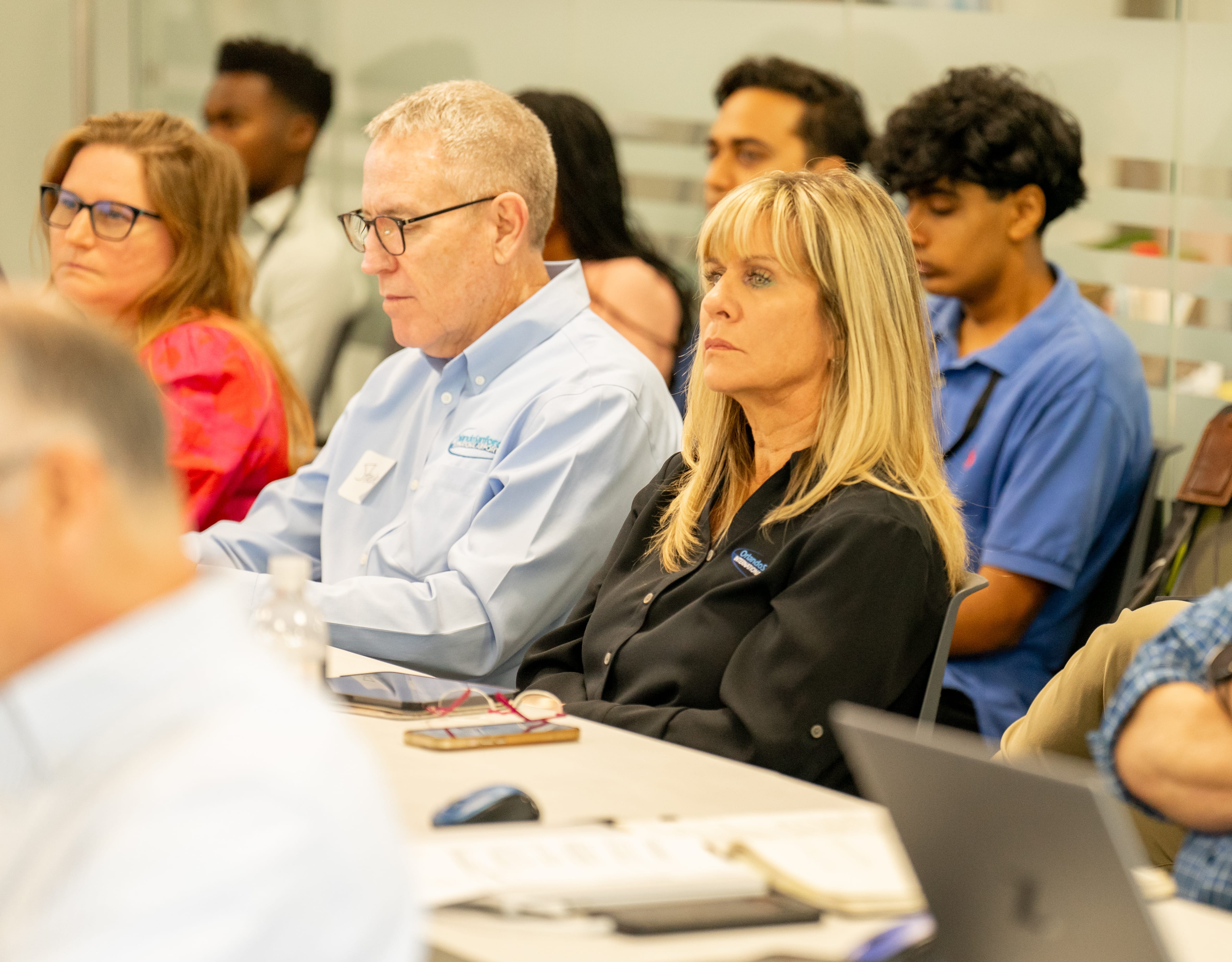 Group of participants listening to a presentation