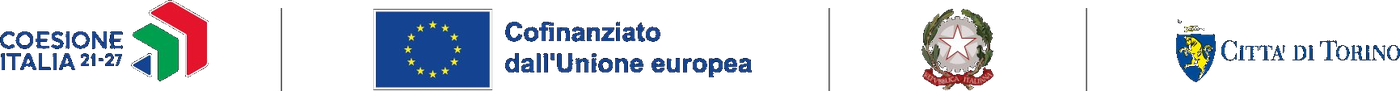 Coesione Italia 21-27 · Cofinanziato dall'Unione europea · Repubblica Italiana · Città di Torino