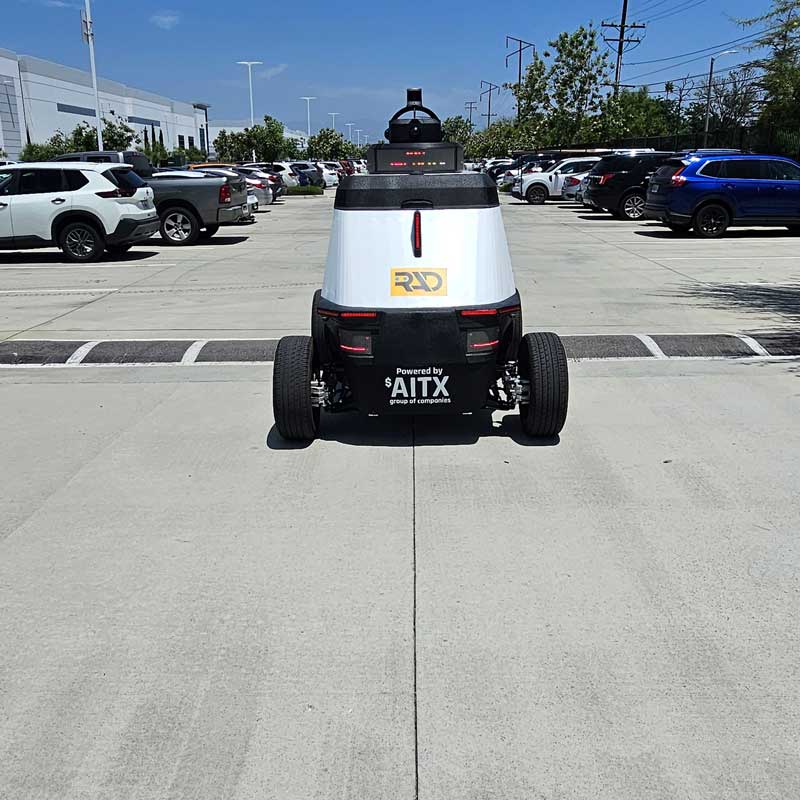 Vehicle detected on the road