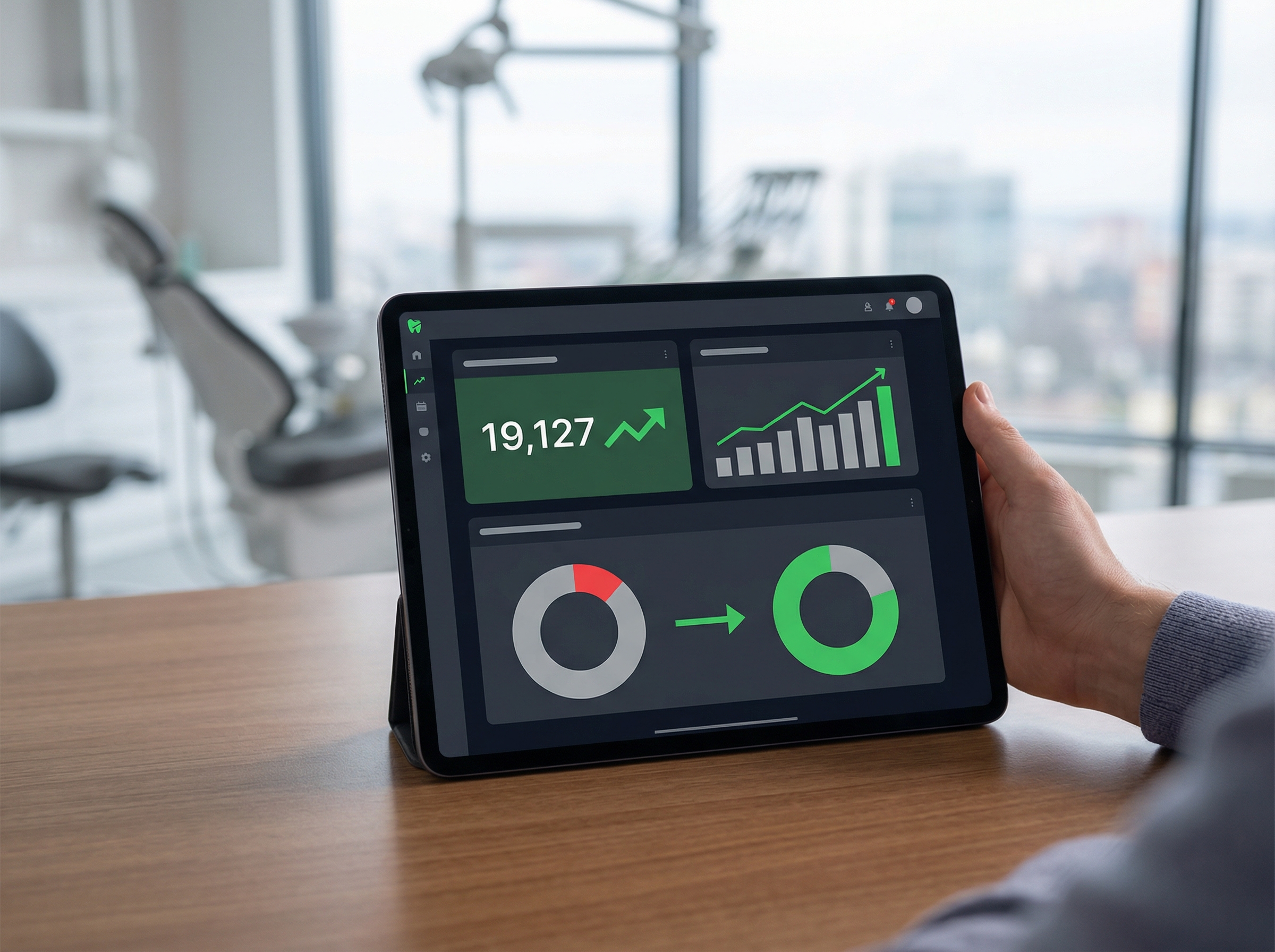 Negative keyword ROI dashboard showing prevented waste and budget savings for dental PPC