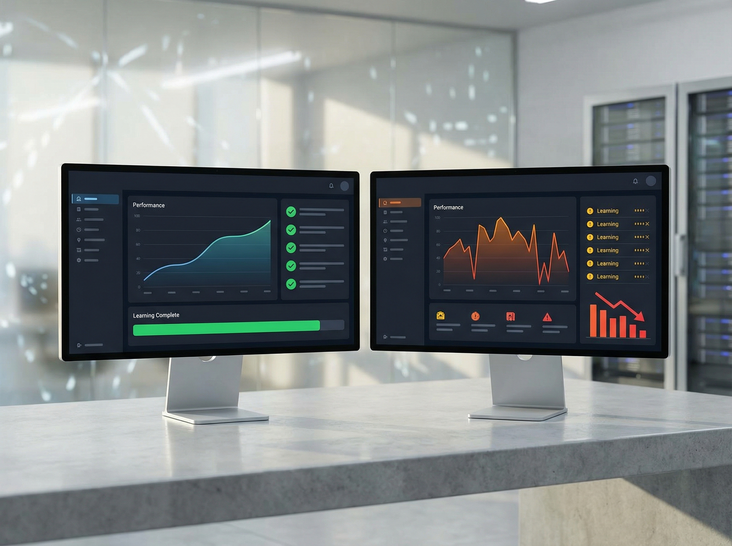 Comparison of stable vs disrupted Google Ads learning phase performance