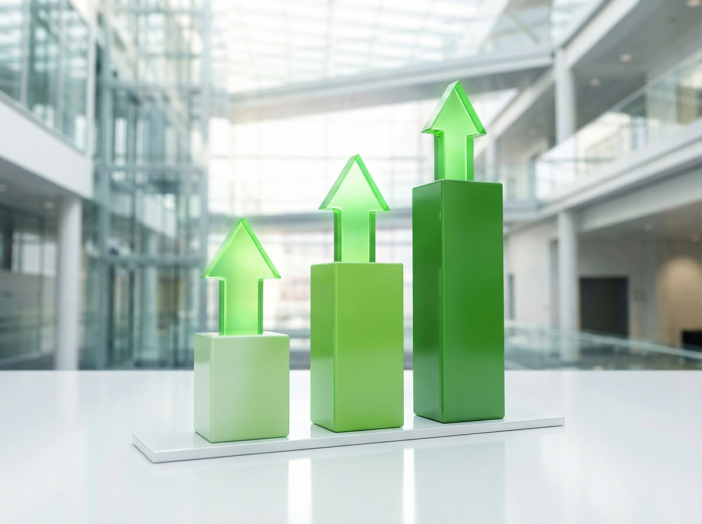 Business metrics improvement chart