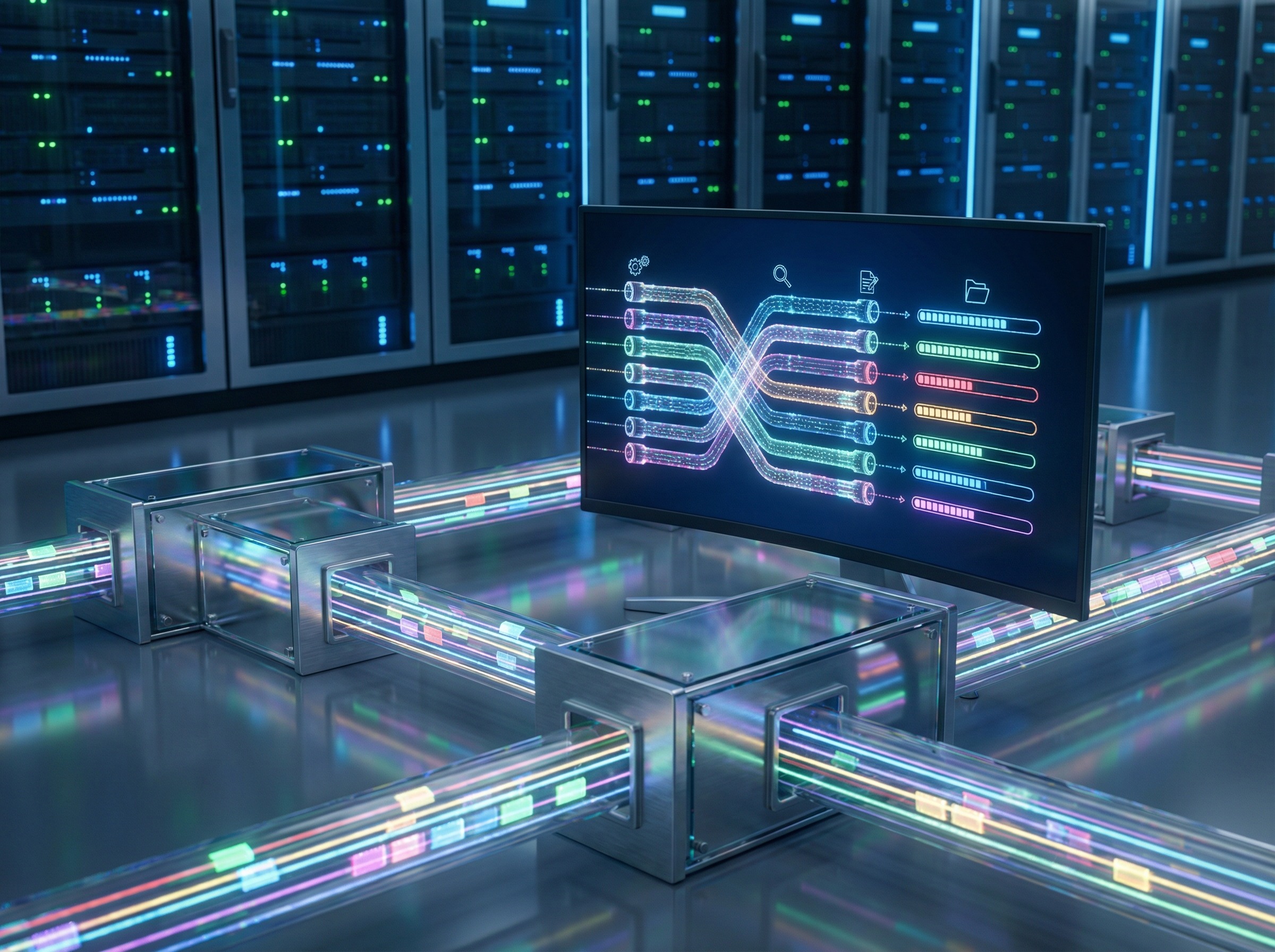 Parallel batch processing workflow for high-volume search term classification