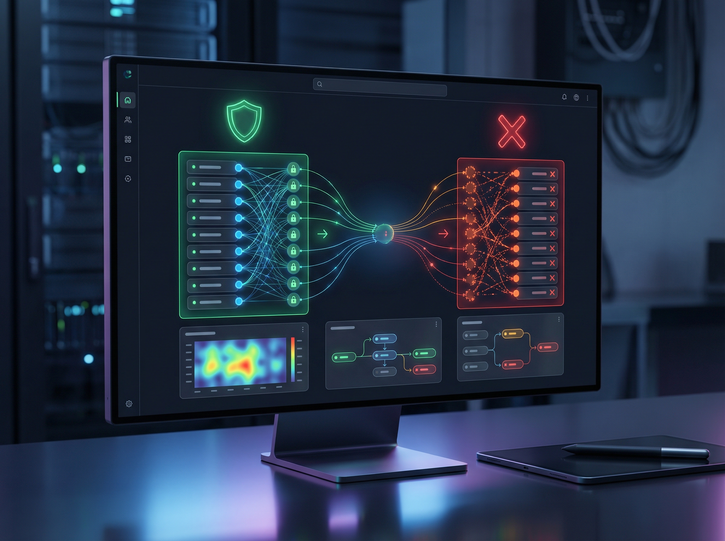 Negator.io protected keywords feature in action during search term analysis