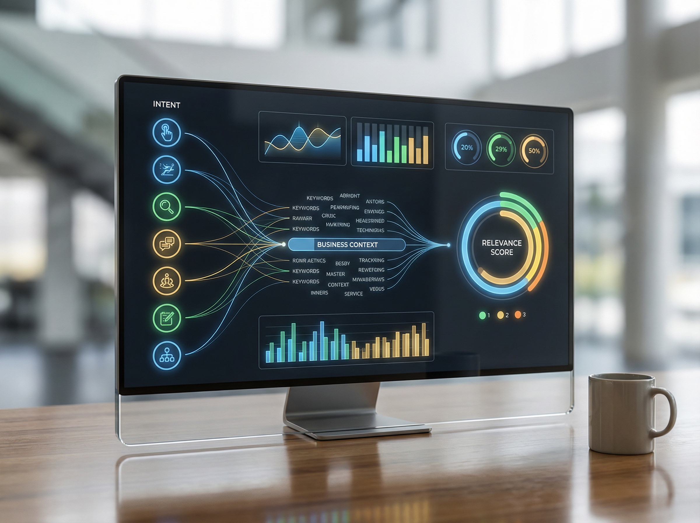 Context-aware AI semantic analysis dashboard for PPC campaign optimization