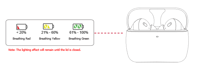 Charging Case Battery Level