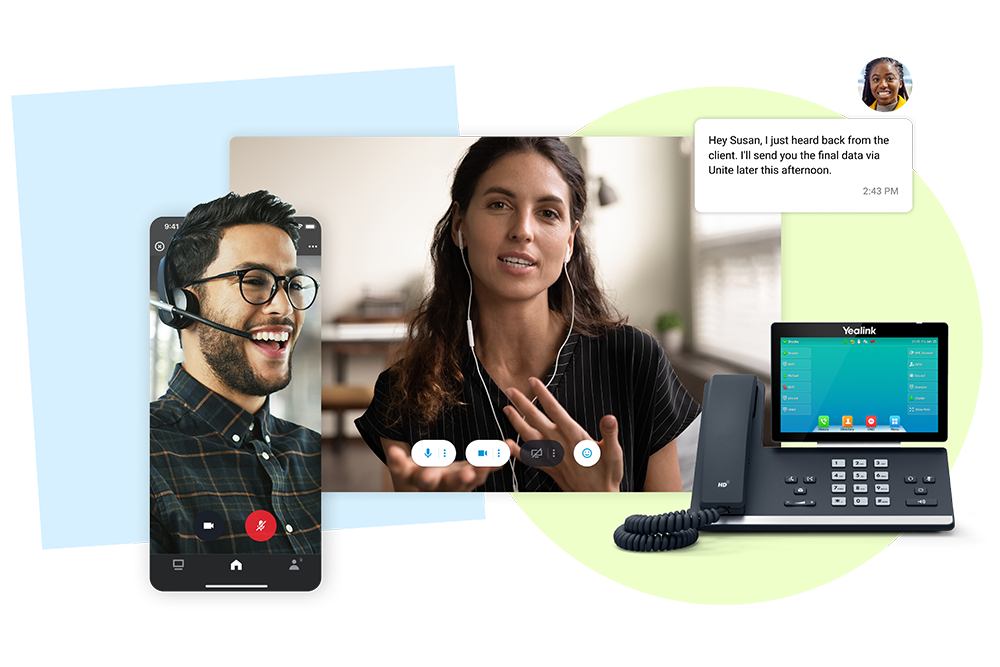 collage of communication
