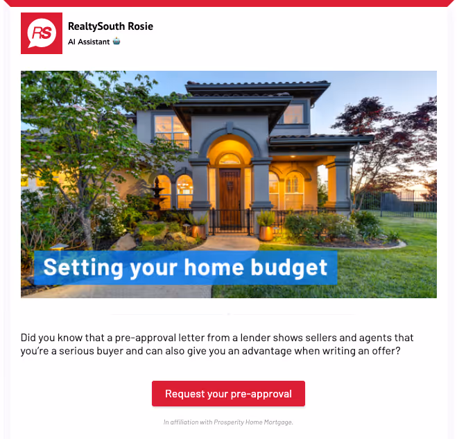 RealtySouth Mortgage Promotion