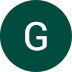 Dark green circle with a white letter G in the center.