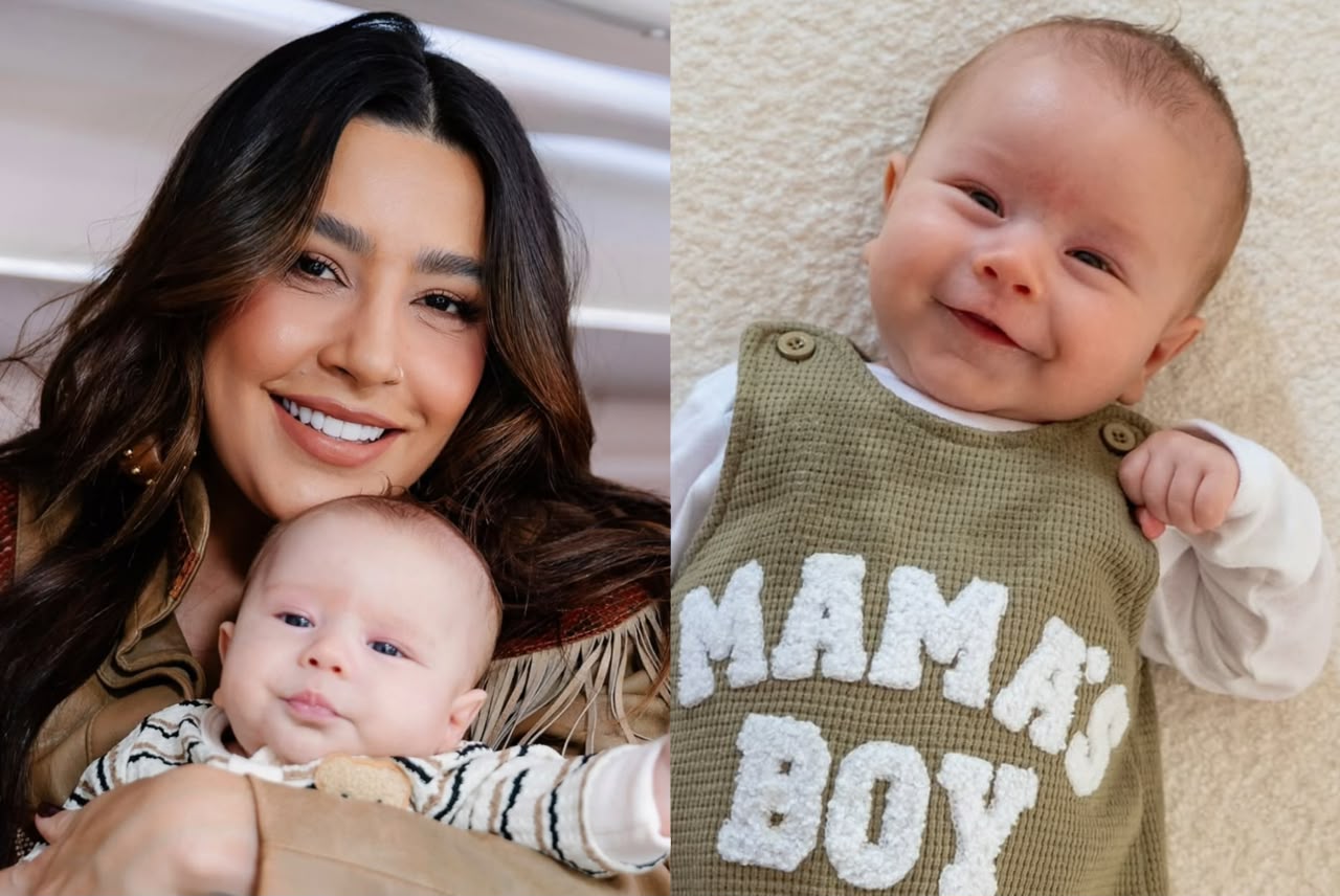 Lauana Prado mostra o rosto do filho Dom pela primeira vez nas redes sociais
