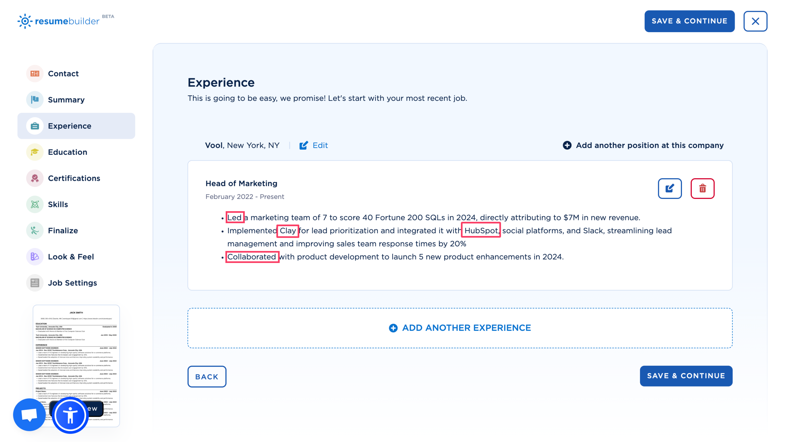 how to write a resume with AI