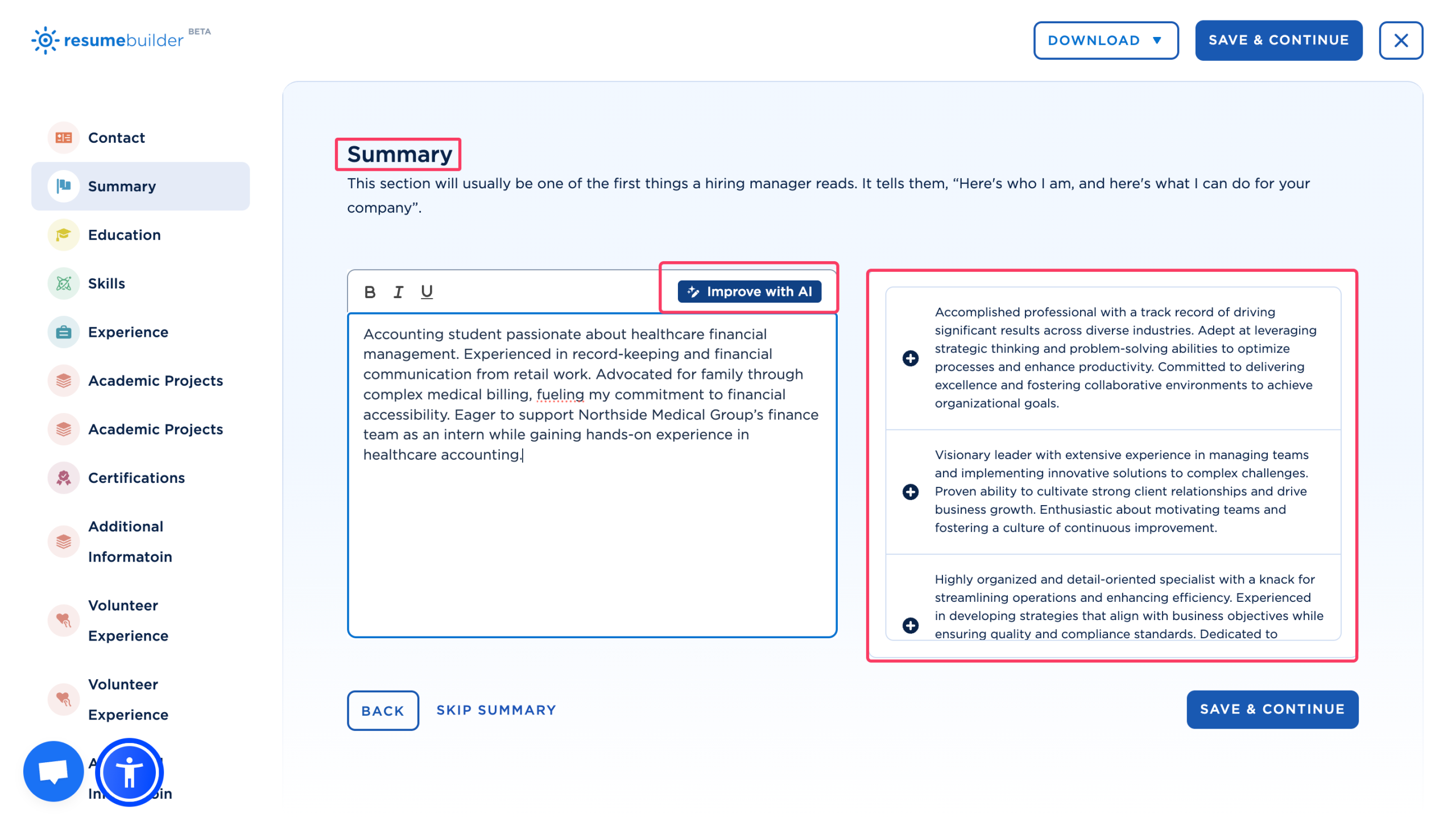 how to use AI to write a resume