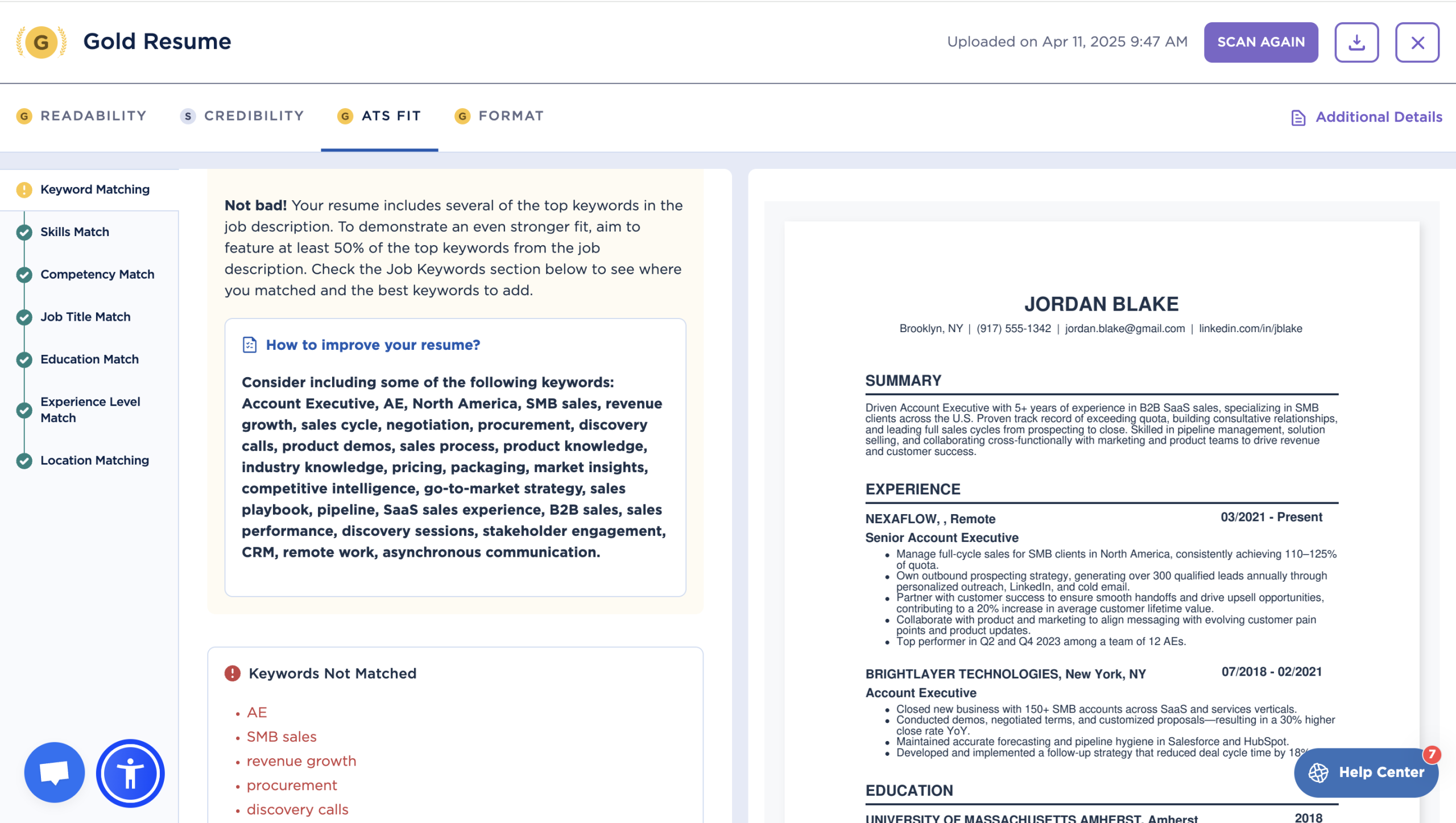 how to use AI to write a resume