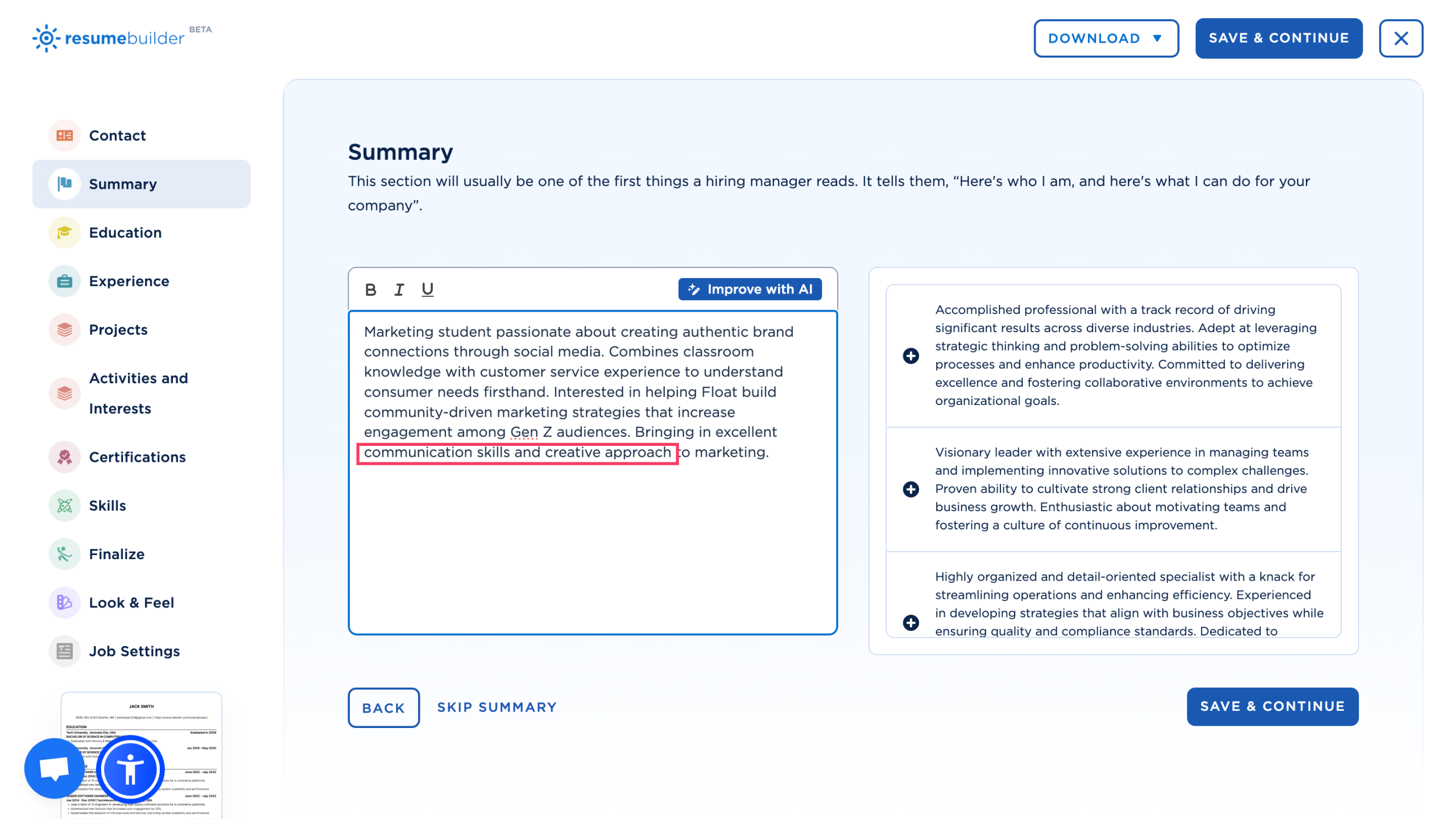 How to use AI to write a resume