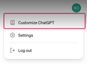 Customize ChatGPT