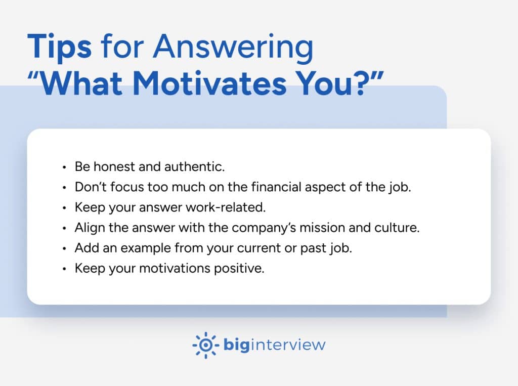 what motivates you at work