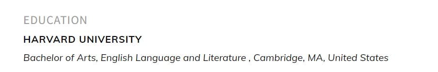 Emphasizing university on a resume