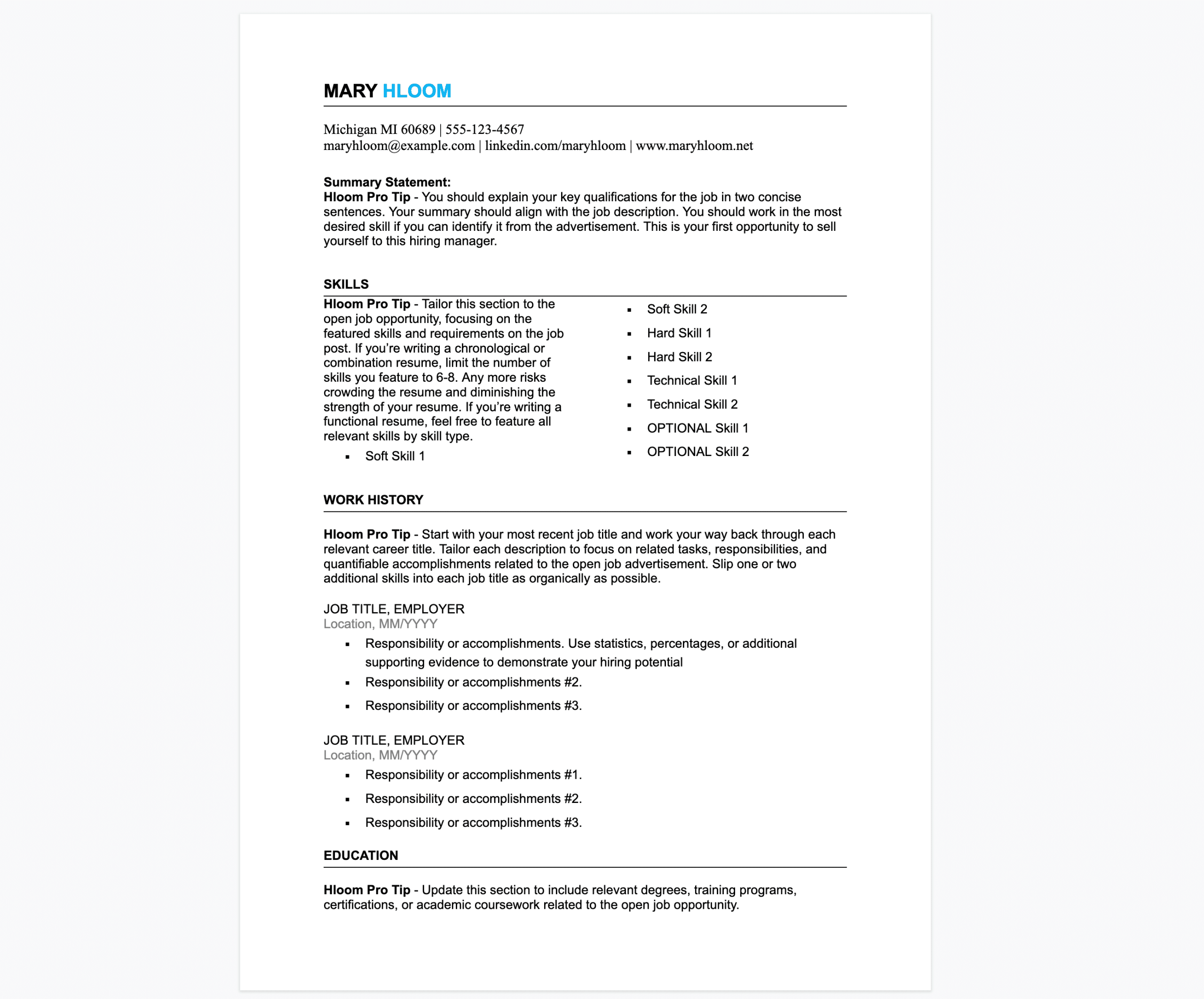 best google docs resume templates free