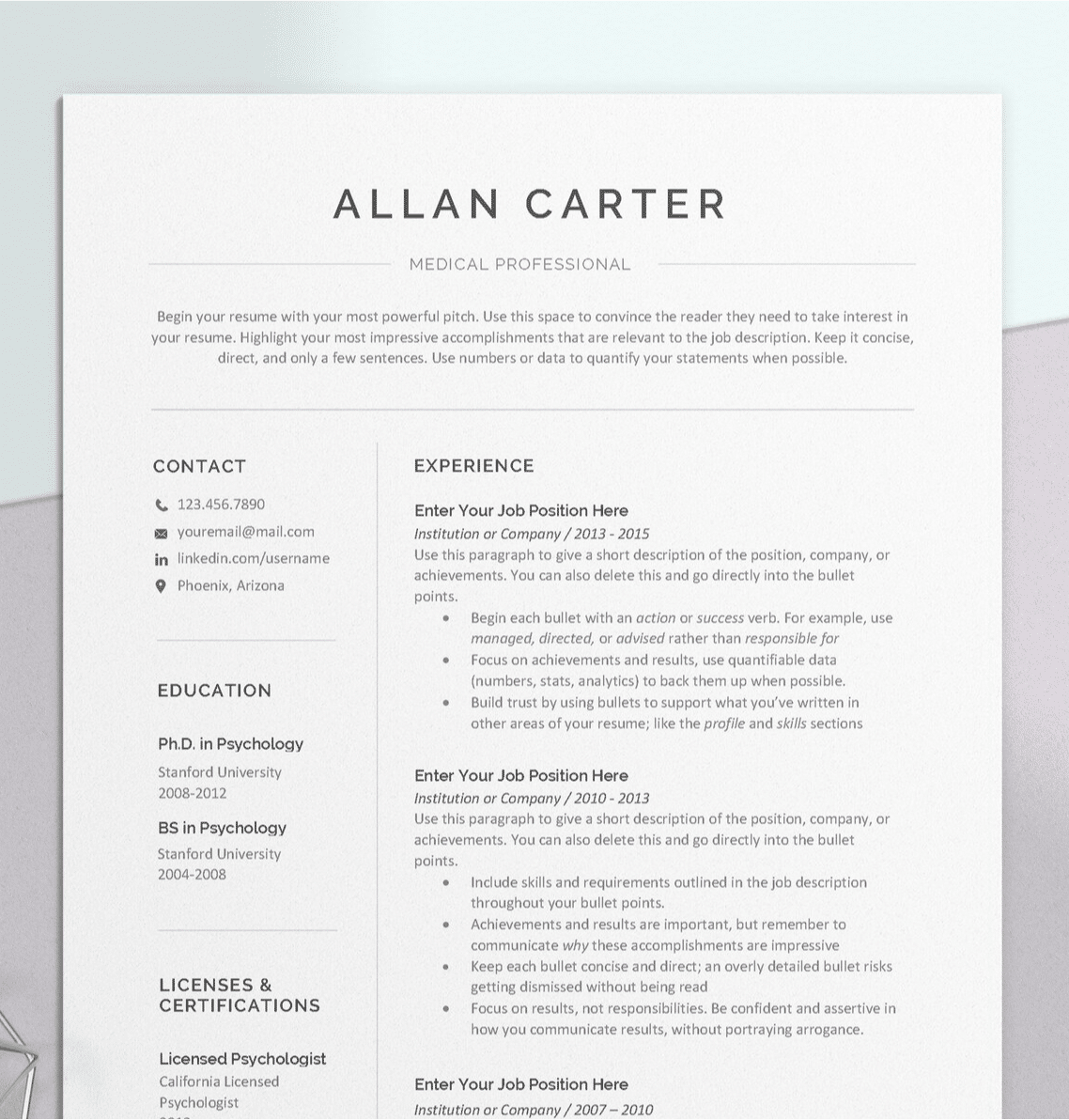 best google docs resume templates