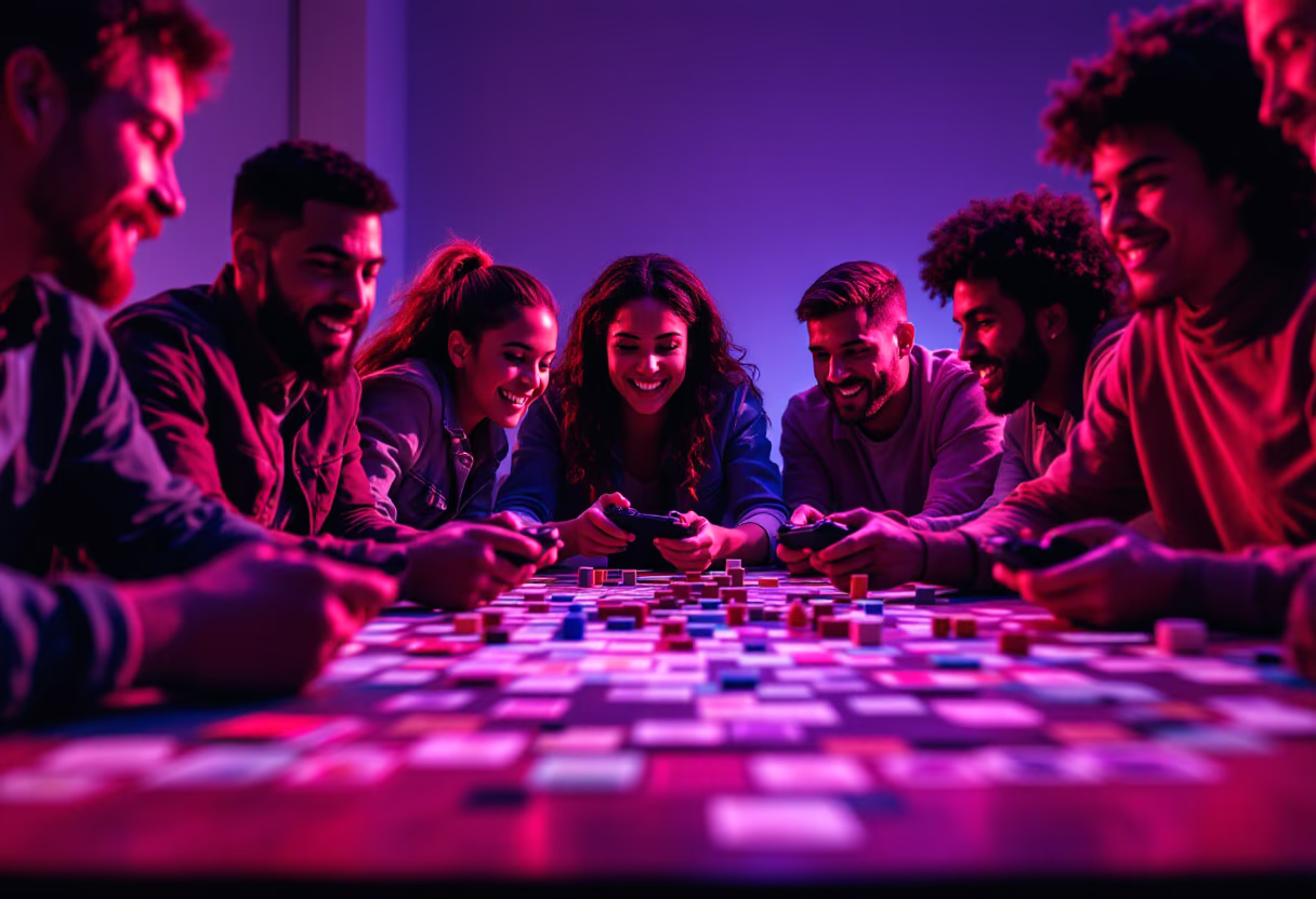 image of diverse collection of games (for a gaming and entertainment)