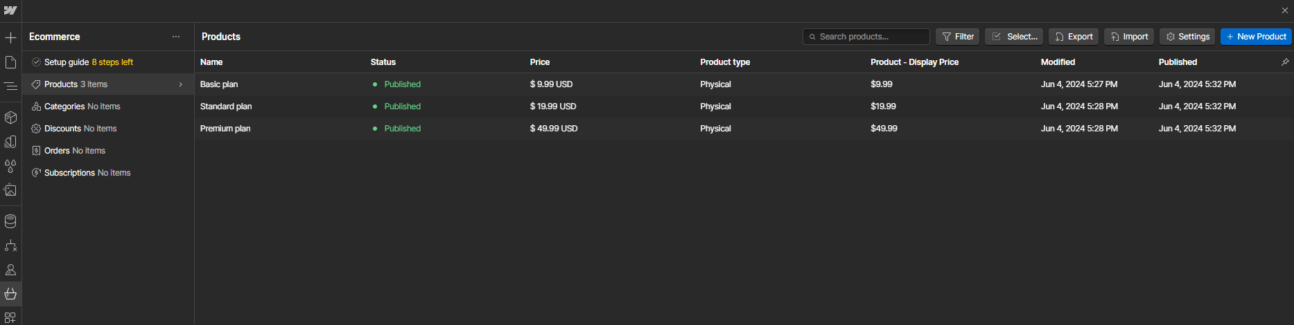 Ecommerce Collection - Cybersecurity X Webflow Template