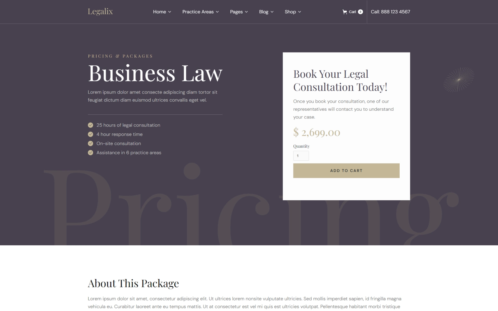 Pricing And Packages