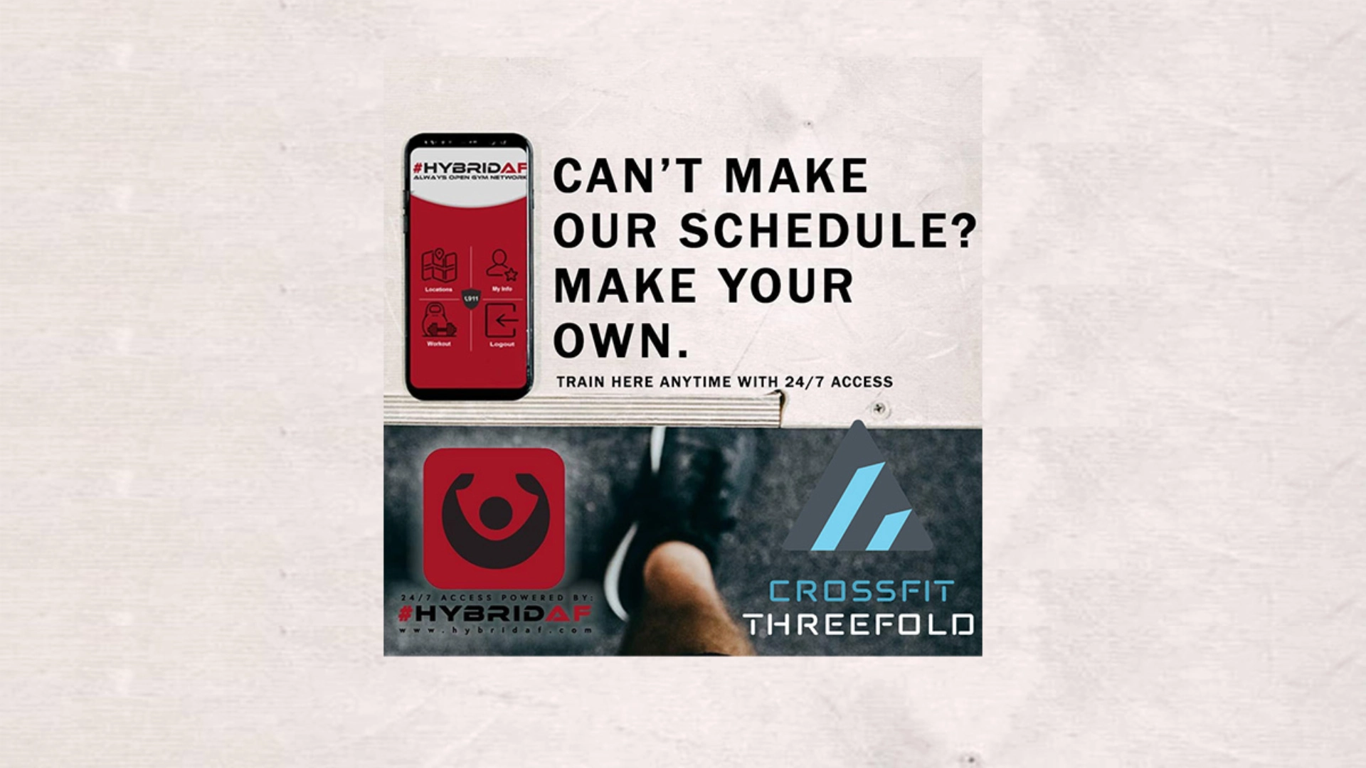 HybridAF 24/7 Gym Access