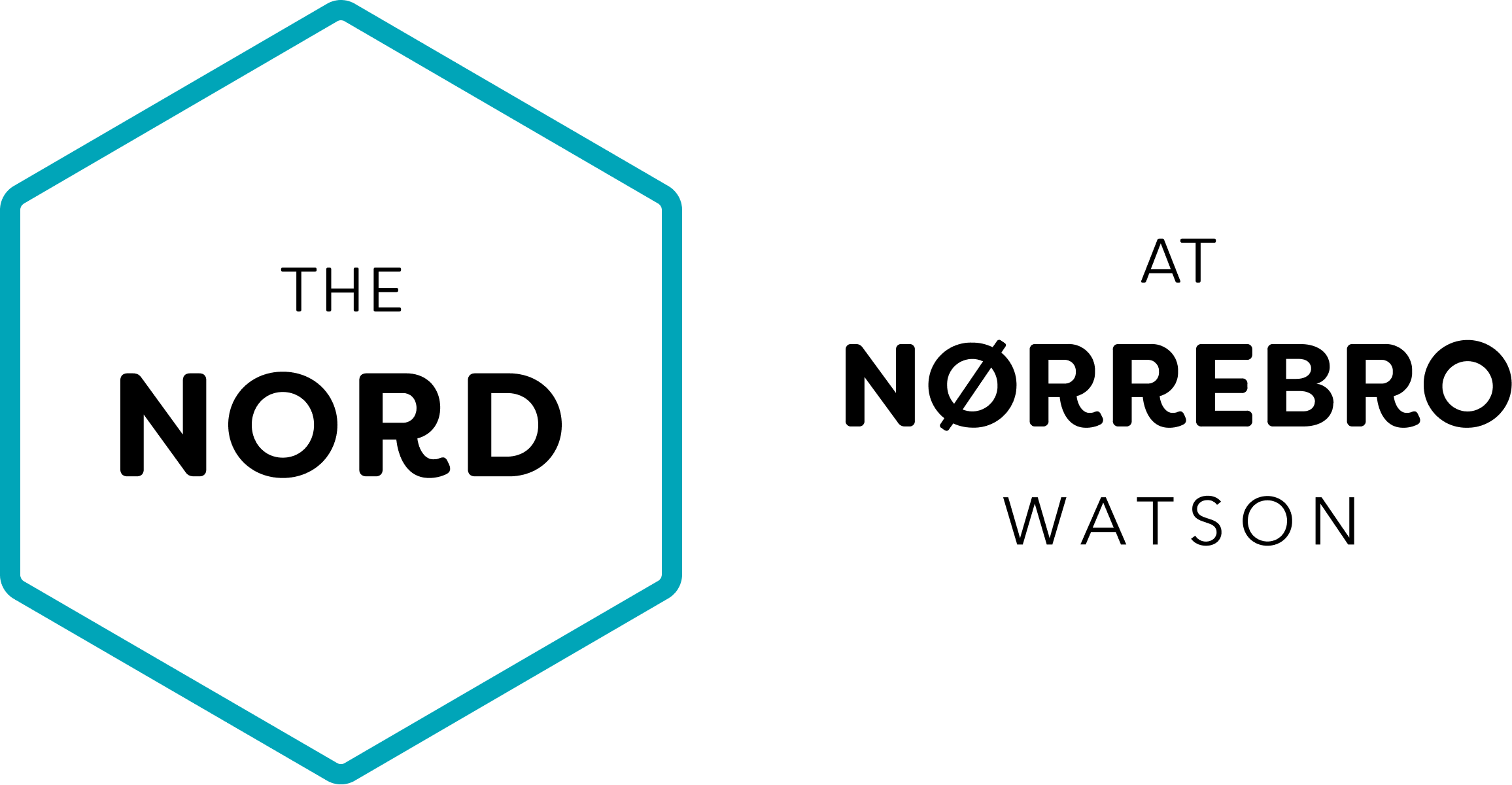 Logo with a blue hexagon containing the words 'THE NORD' in black text.