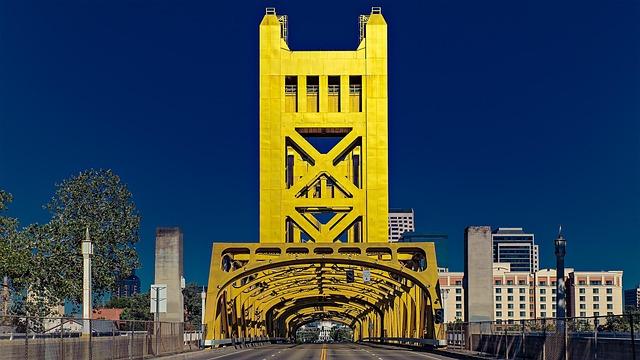 usa, california, sacramento, america, bridge, united states, north america, blue, yellow, sacramento, sacramento, sacramento, sacramento, sacramento
