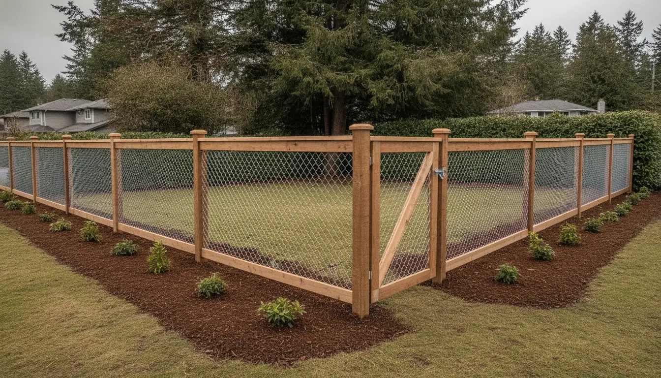 Professionally repaired fence in Campbell River with reinforced posts, secure gates, and storm-ready construction.