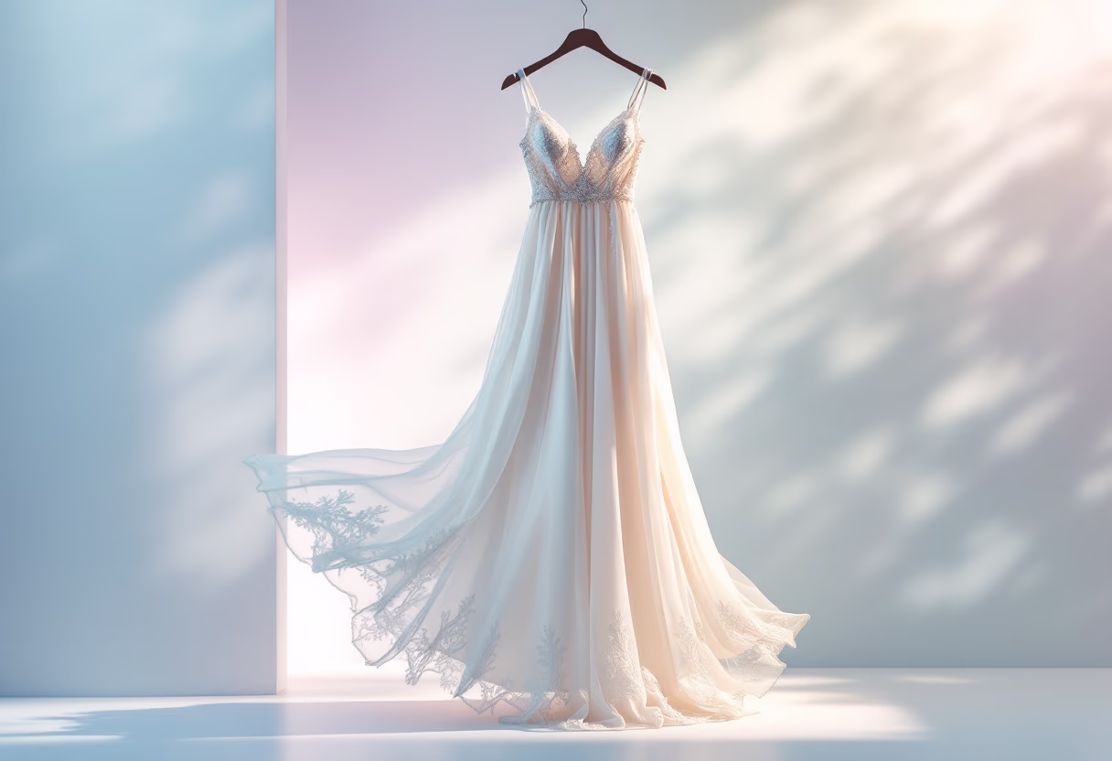 image of altered wedding gowns