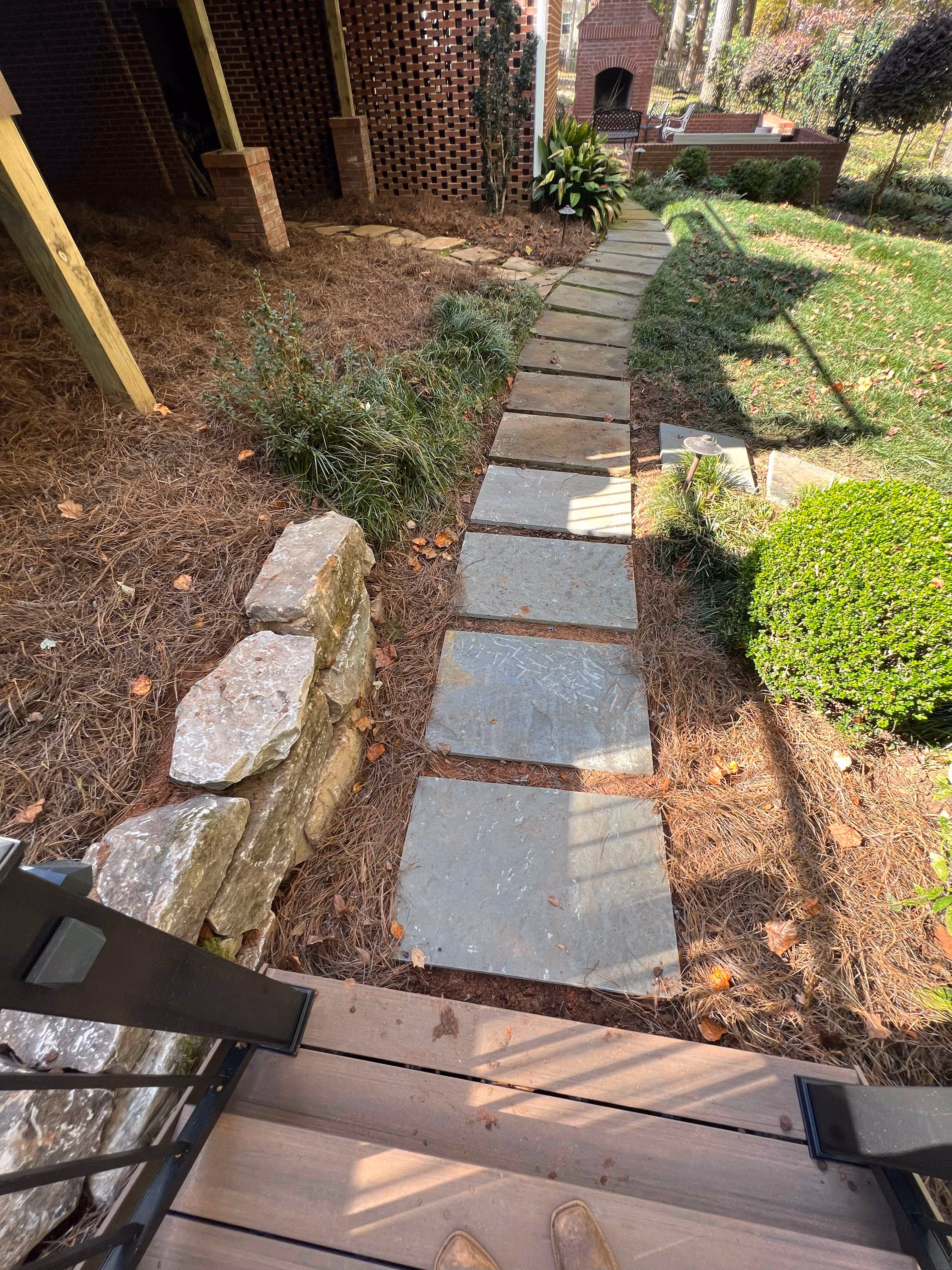 Outdoor Steps with plants