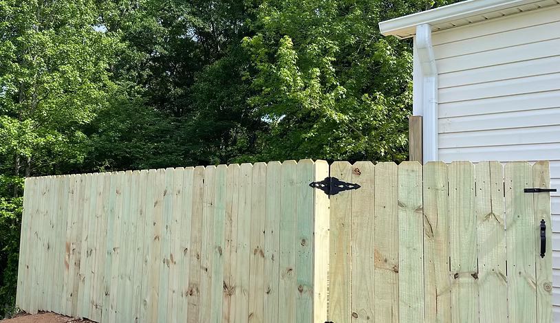 wood privacy fencing