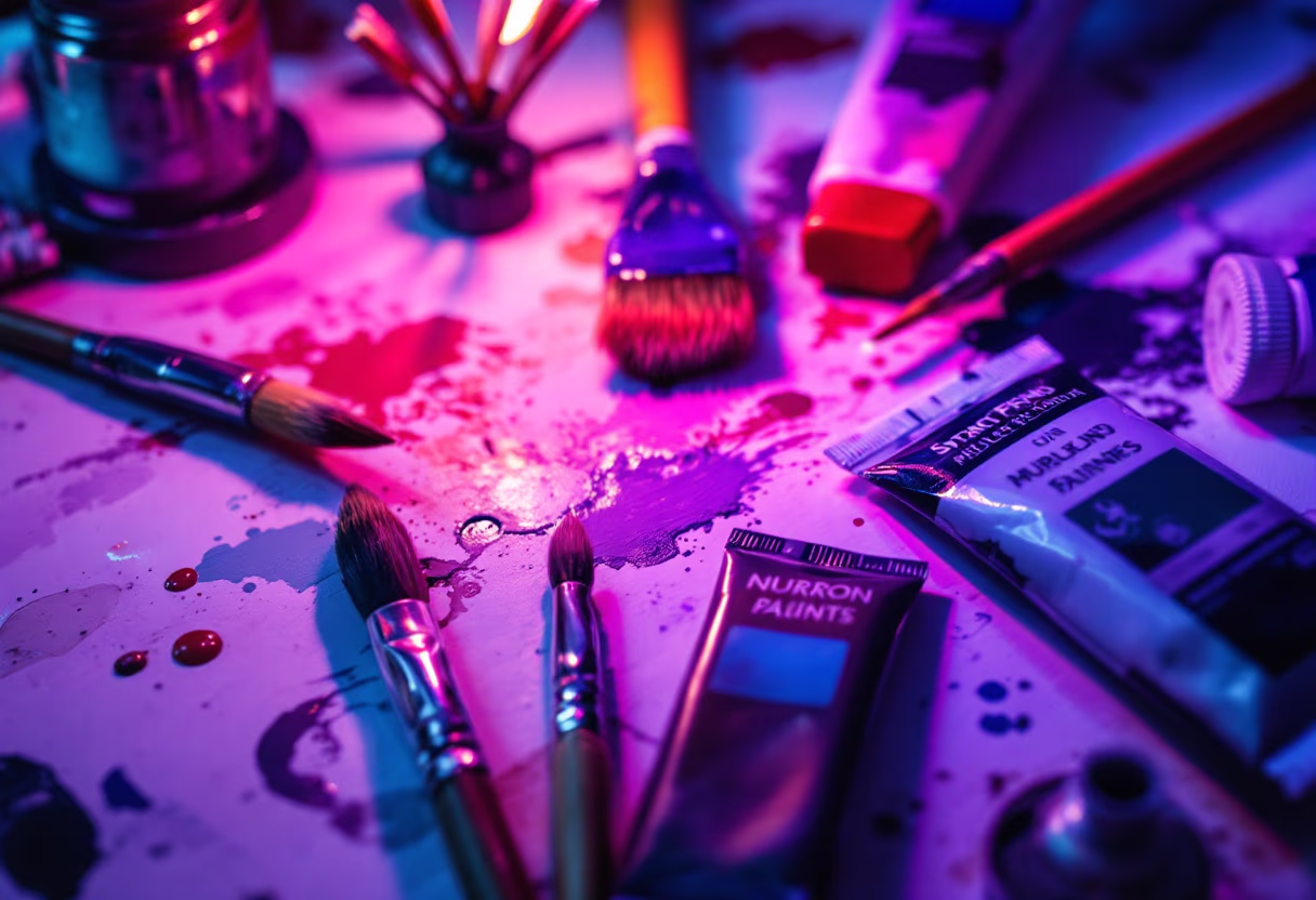 image of art materials