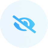 Blue circle with a faint white dollar sign in the center.