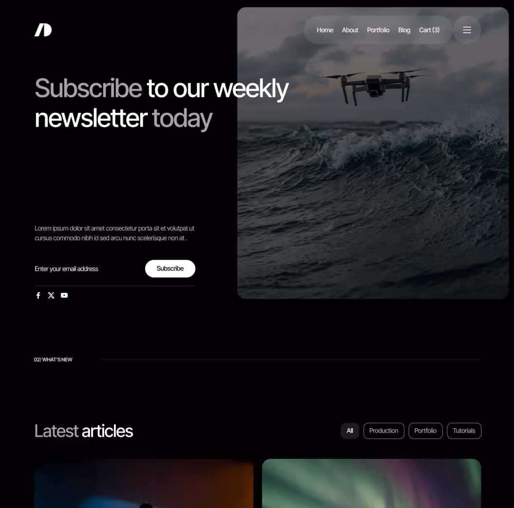 Cinemaflow - Blog V3 Page - Ultimate Video Agency Webflow Template